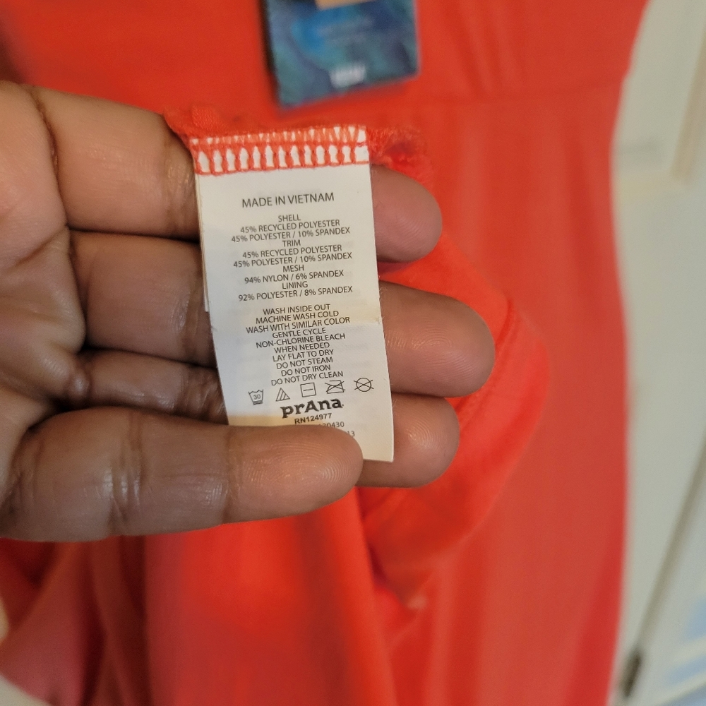 prana neon orange cali dress - Picture 4 of 14